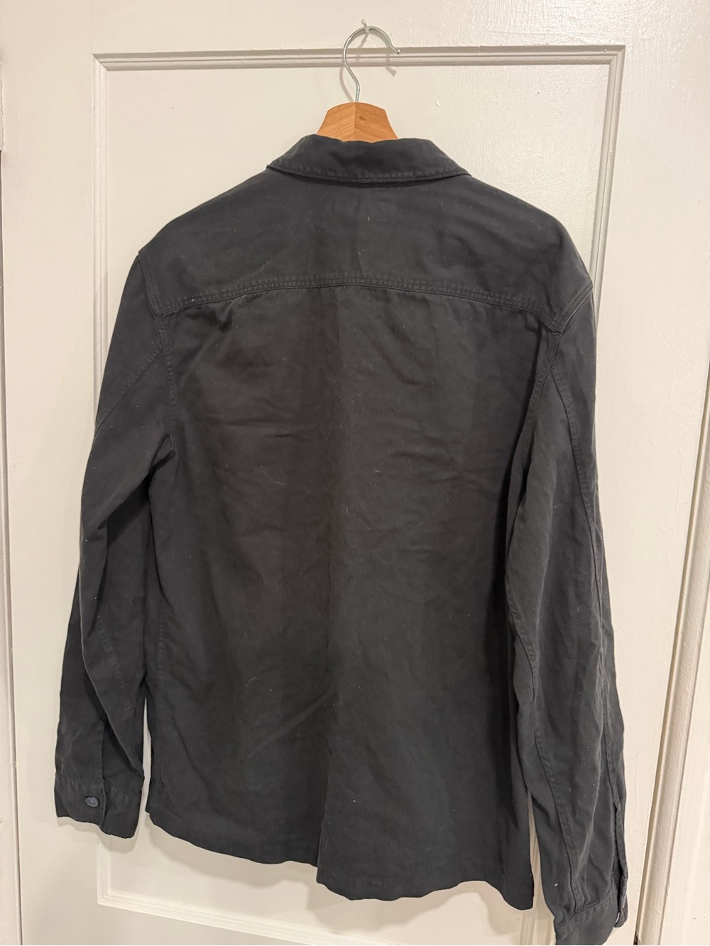 AllSaints Black Button-Down Overshirt - Picture 4 of 8